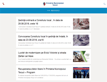 Tablet Screenshot of primariatecuci.ro